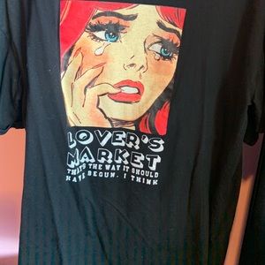 oversized graphic tee/ can be worn as a dress